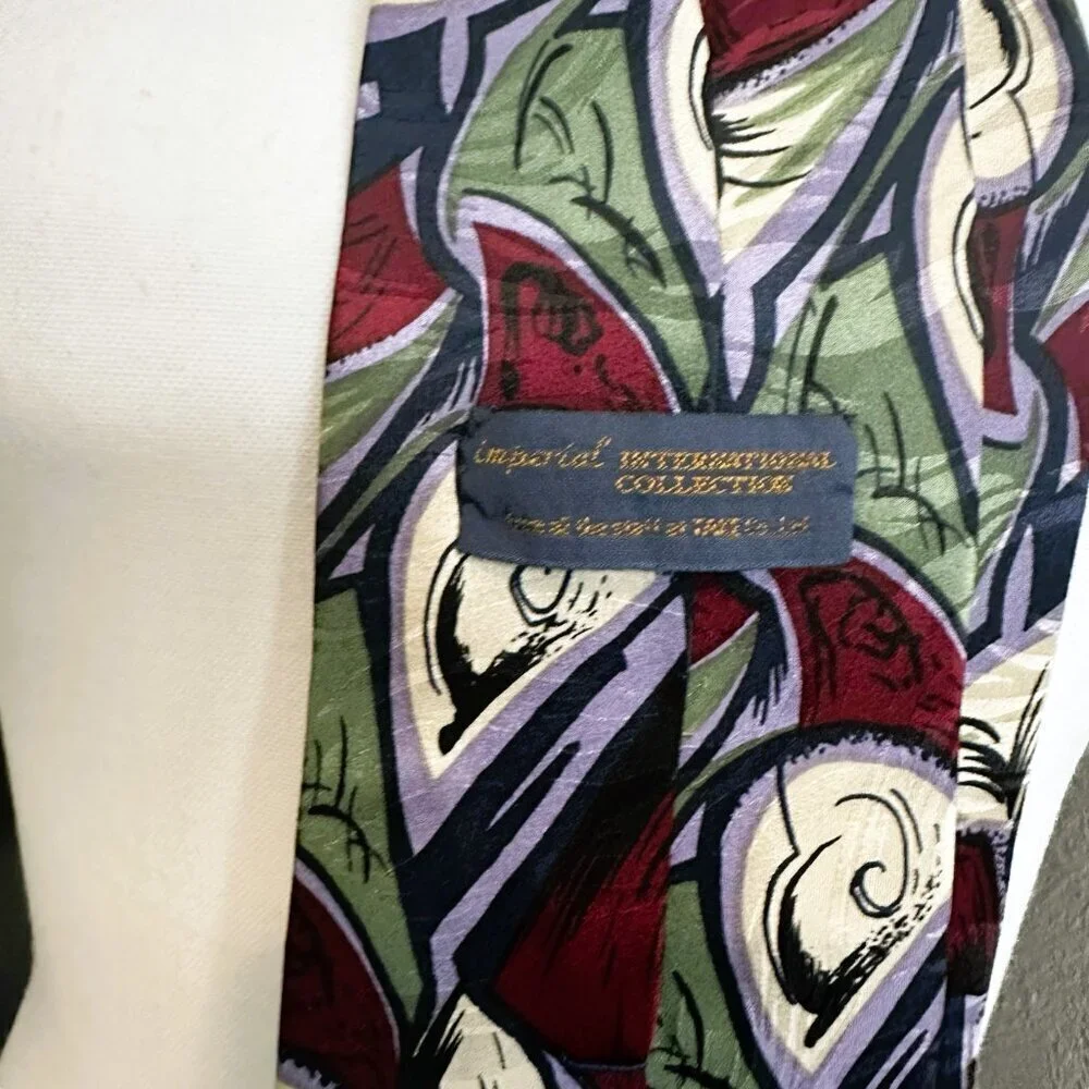 Men's Imperial 100% Silk Multicolored Tie From The International Collection